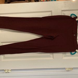 Burgundy Banana Republic pants